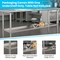 Emma and Oliver Under Shelf for Kitchen Prep and Work Tables - Adjustable Galvanized Lower Shelf for Stainless Steel Tables